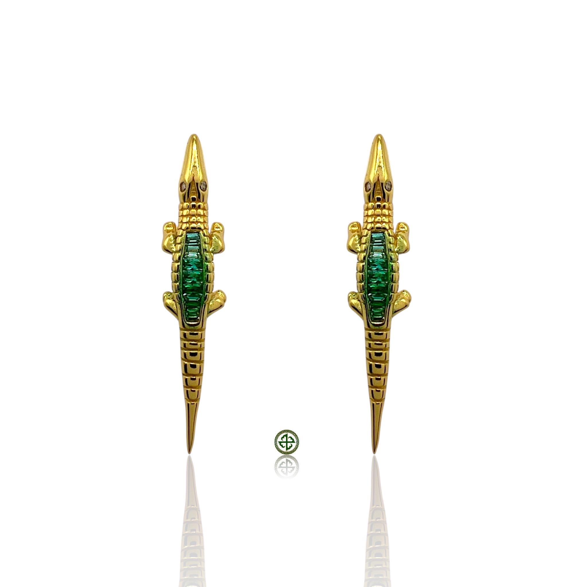 CIONDOLO coccodrillo in argento 925