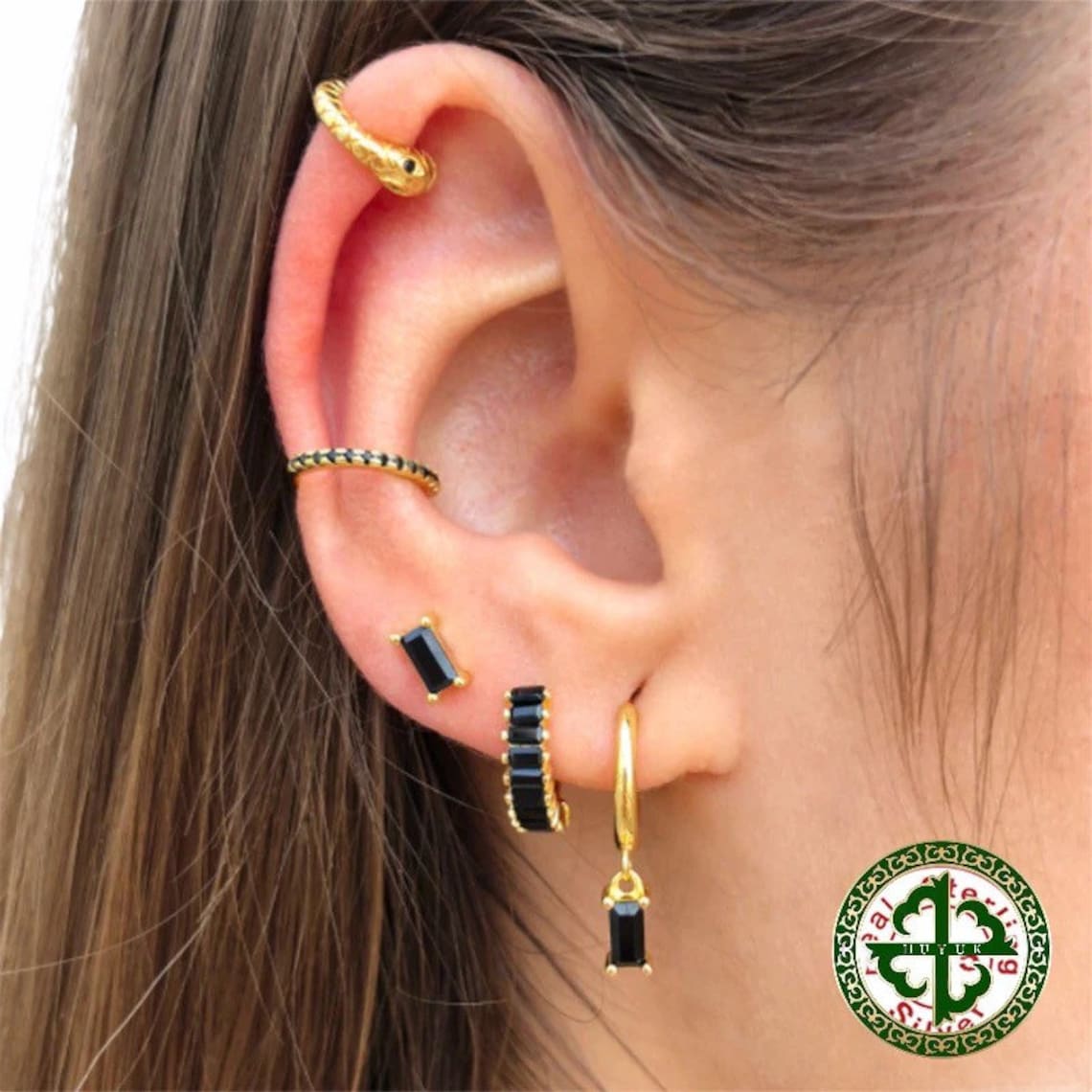 Micara - Onyx Twist - Earrings