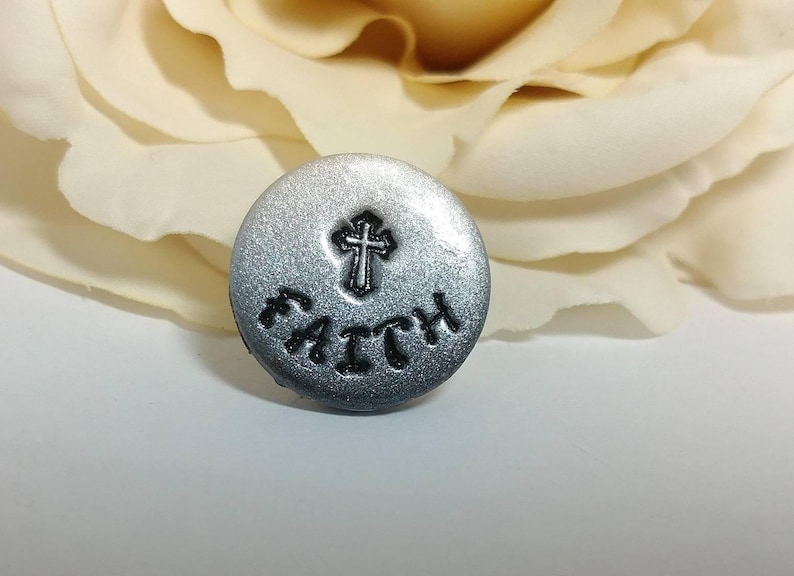 Christian pin Religious pin Silver faith pin Cross pin Etsy