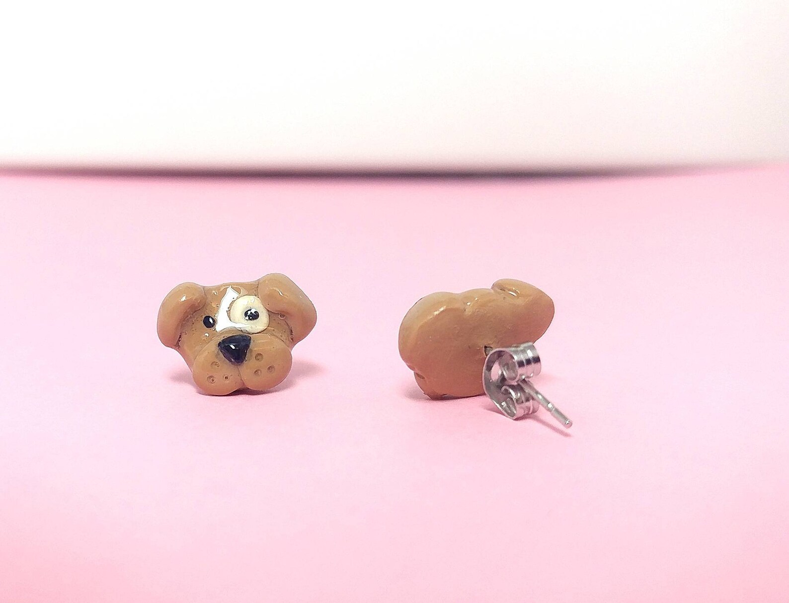 Cute kawaii stud earrings for sensitive ears dog stud Etsy