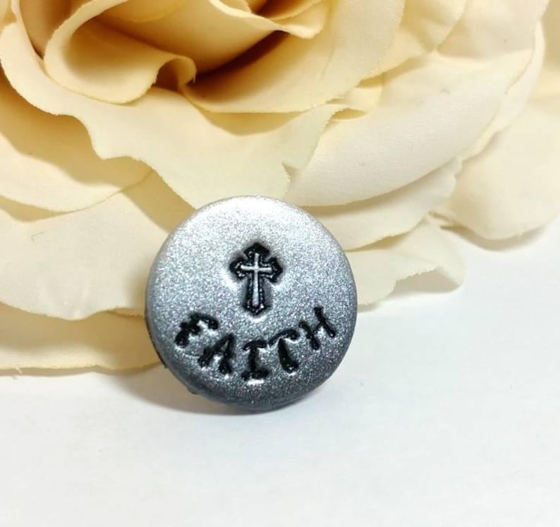 Christian pin Religious pin Silver faith pin Cross pin Etsy