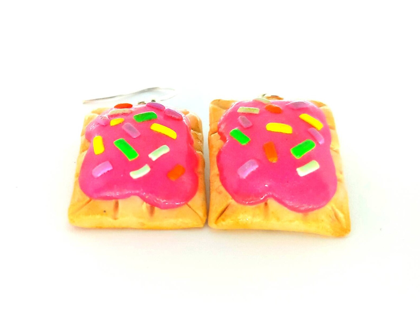 Polymer Clay Food Earrings Cute Food Earring Toaster Pastry Etsy