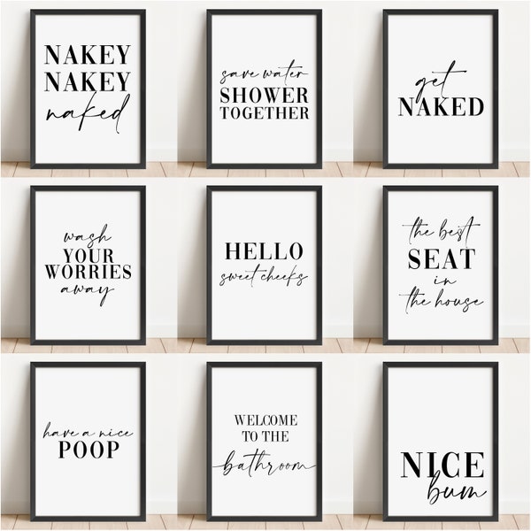 Bathroom Wall Art - Etsy UK