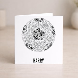 Tarjeta de fútbol personalizada: recuerdo para aficionados al fútbol, para él, ella, hombres y mujeres (NL) imagen 1
