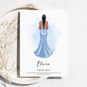 Tarjeta de graduación personalizada: recuerdo de bienvenida, para ella, niña, hija o amiga.