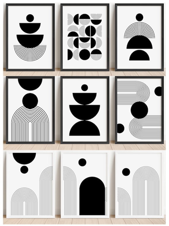 Set of basic geometric shapes black image Vector Image