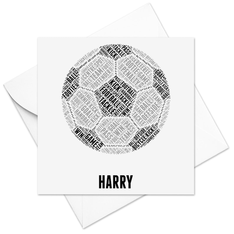Tarjeta de fútbol personalizada: recuerdo para aficionados al fútbol, para él, ella, hombres y mujeres (NL) imagen 2