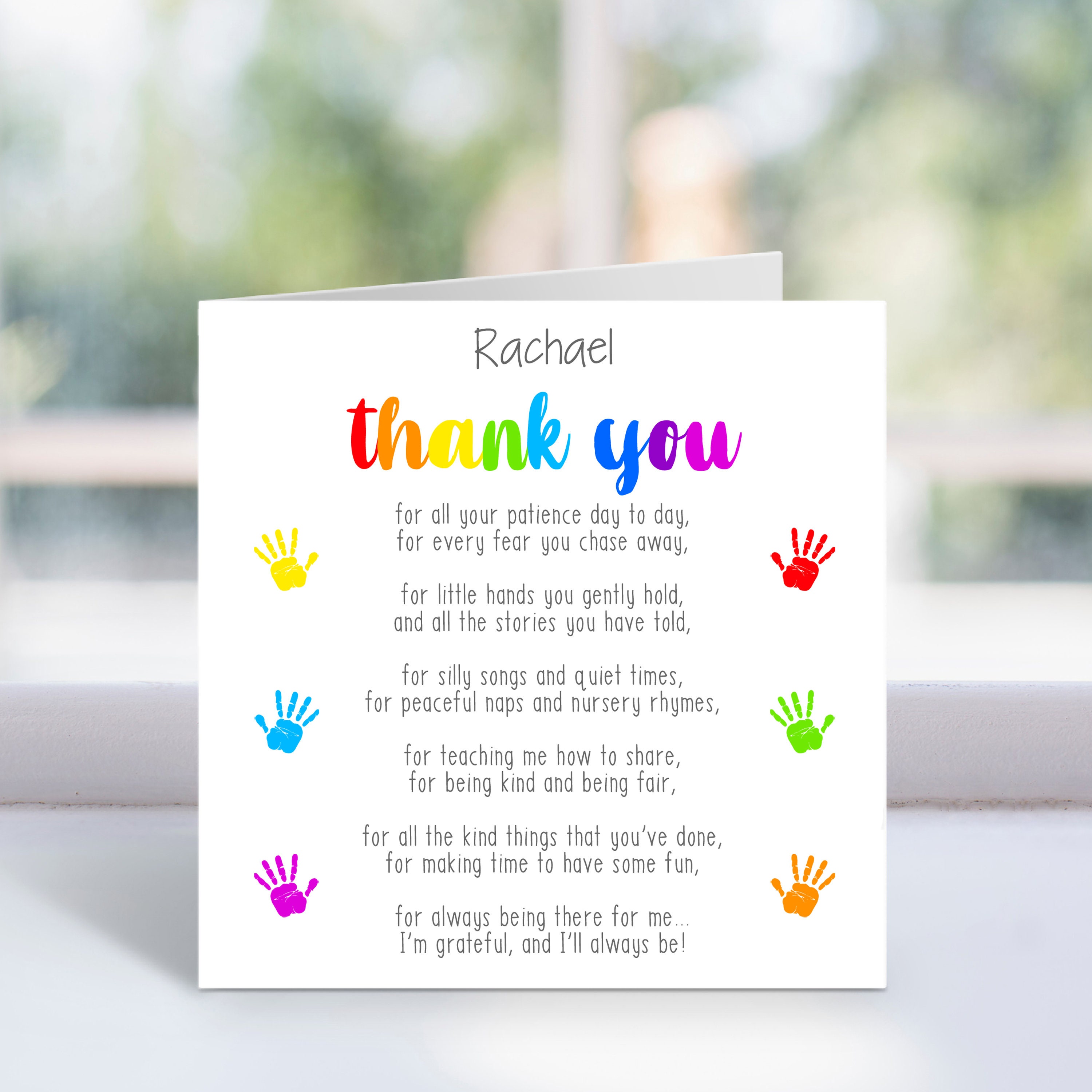 DIY Thank you card for Teacher, Teacher's day card ideas