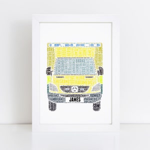 Personalised NHS Ambulance Print - Student Paramedic, Emergency Services Birthday, Thank You, Retirement Gifts - For Him, Her, Men, Women