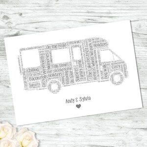 Personalised Motorhome Print Camping Gifts Home Is Where You Park It Birthday, Retirement For Him, Men, Dad, Daddy, Grandad image 2