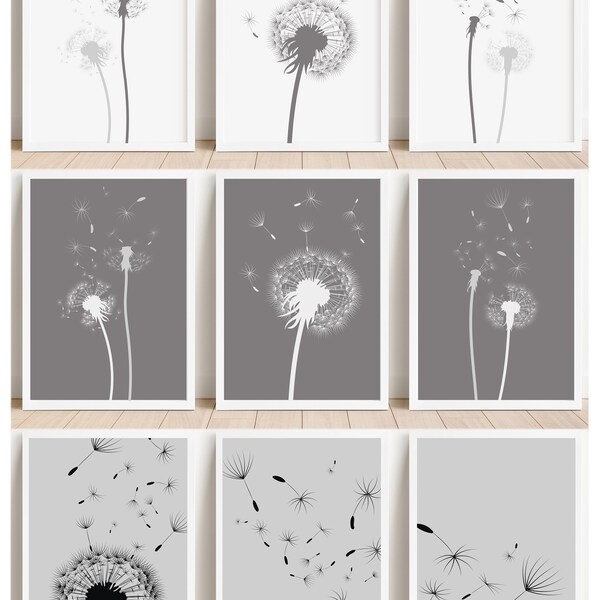 Dandelion Wall Art - Etsy