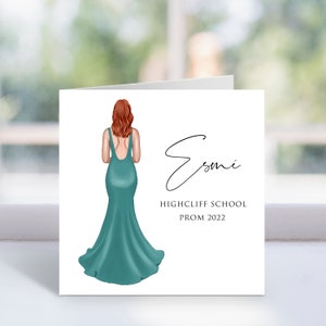 Personalised Prom Night Card - High School Dance, College, Uni Leavers Ball 2022 - Keepsake For Her, Women, Girls - Daughter, Friend