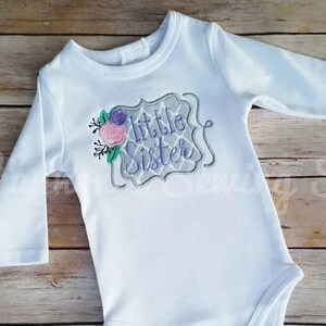 Little Sister Shirt - Little Sister Bodysuit - Sibling Shirt - Big Sister - Little Sister - Sibling Sets