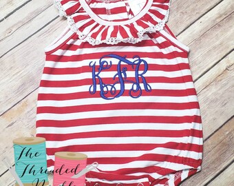 fourth of july bubble romper