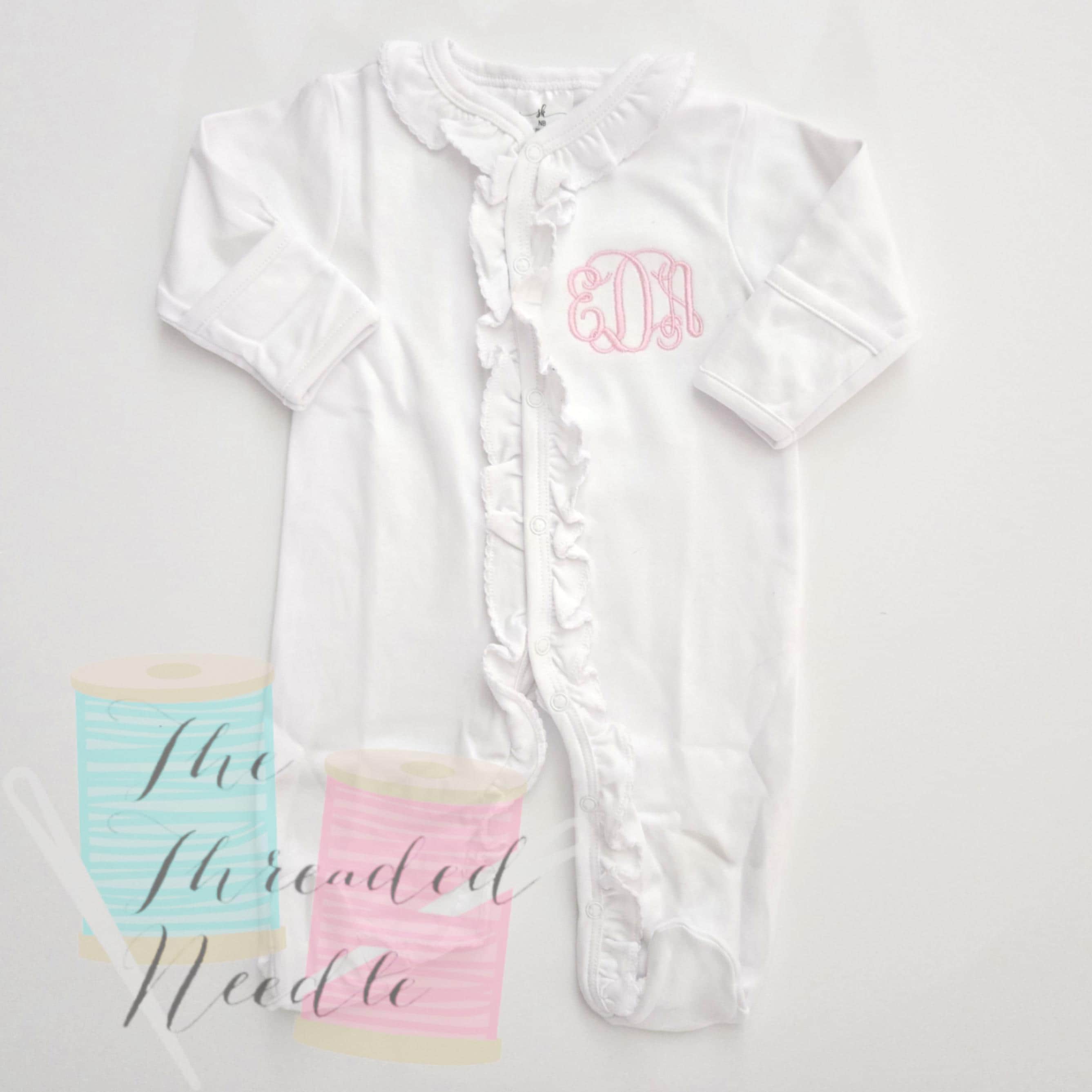 White Ruffle Onesies
