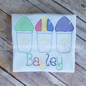 SnowBall Shirt - SnowCone Shirt - Girls Summer Shirt -  Vintage SnowBall - Sketch SnowCone