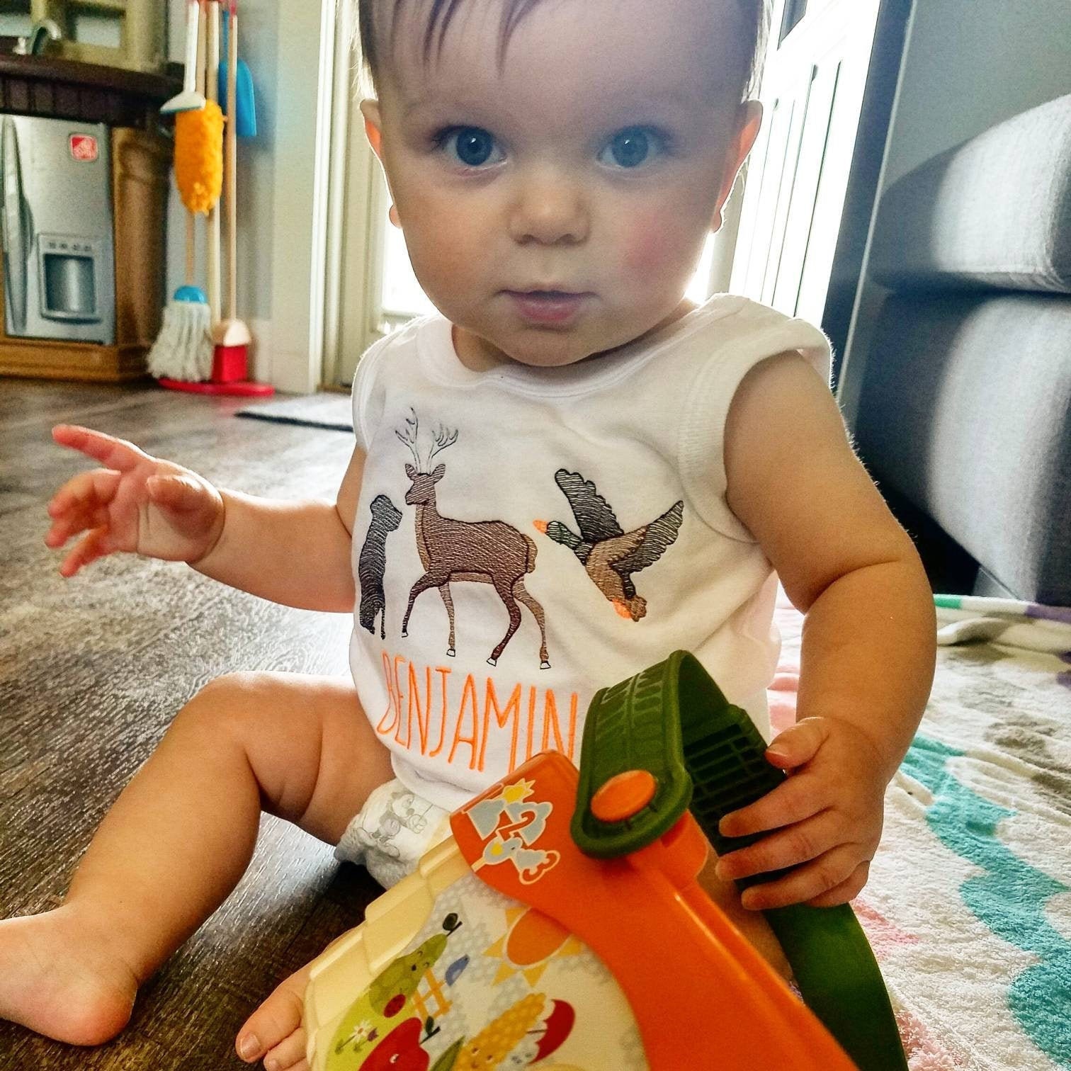 Embroidered Hunting Shirt Boys Hunting Shirt Custom Etsy