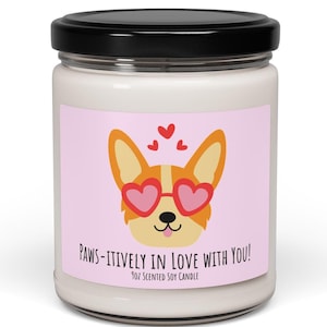 Dog Candle: 9oz Scented Soy Candle, Pet Lover Gift