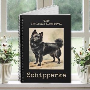 Schipperke Notebook: Spiral Bound Journal for Dog Lovers