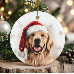 Golden Retriever Christmas Ornament: Festive Dog Lover Gift