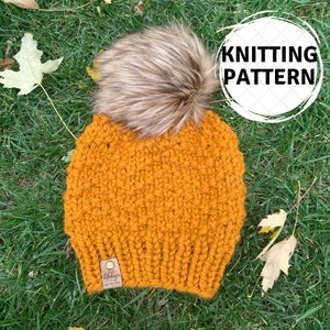 The Alpine Beanie knitting Pattern **not a finished product**