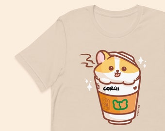 Coffee Corgi Unisex t-shirt