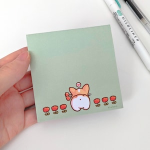 Corgi Memo Pads (Not Sticky notes), Cute Memo Pads, Kawaii Memo Pads, Corgi Memo Pad, Memo Pads, Corgi Gifts, Journaling, Corgi Lover