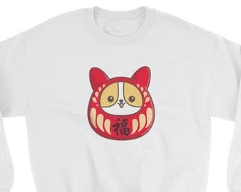 Corgi Daruma Crewneck Sweatshirt