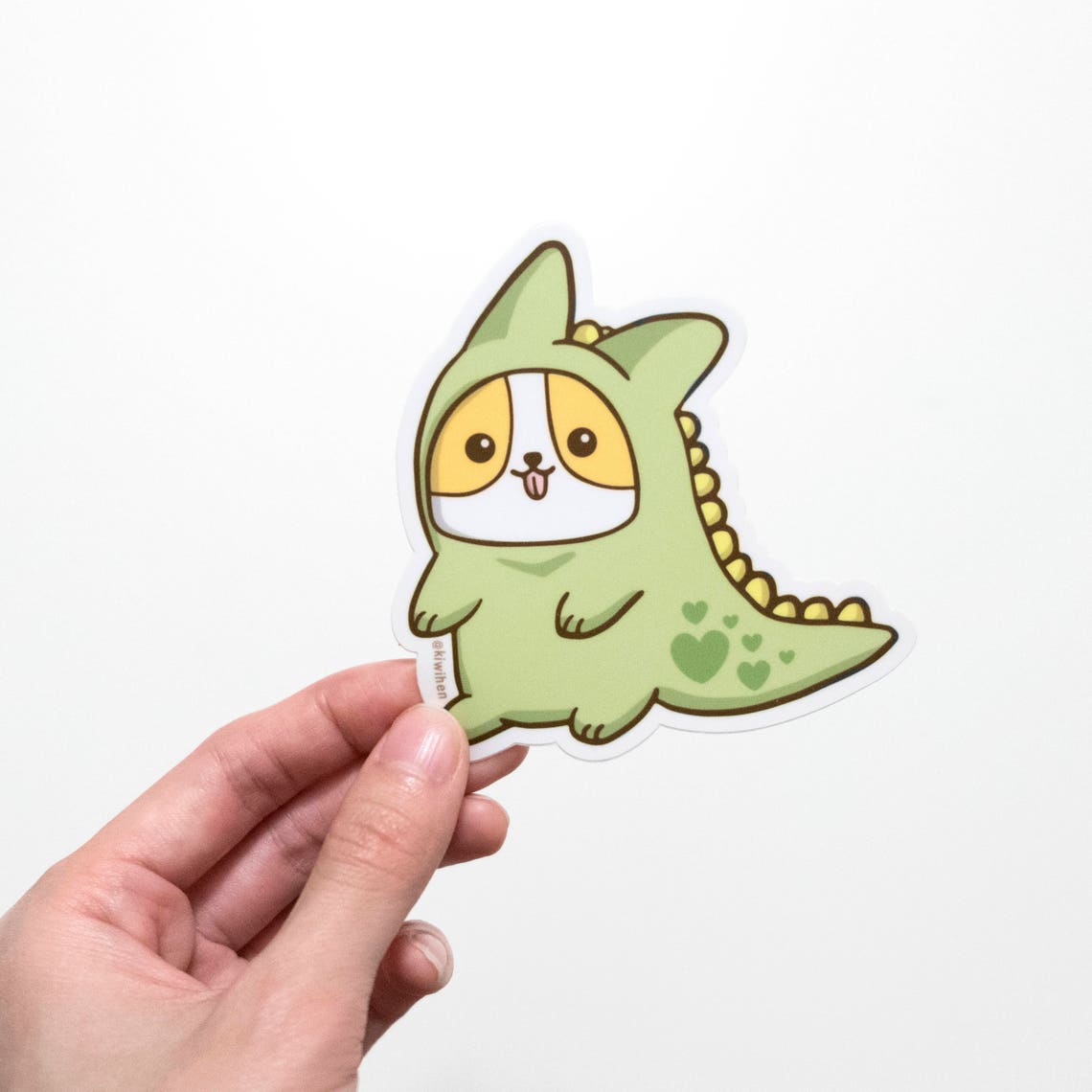 Dinosaur Corgi Sticker Corgi Vinyl Sticker Vinyl Sticker - Etsy