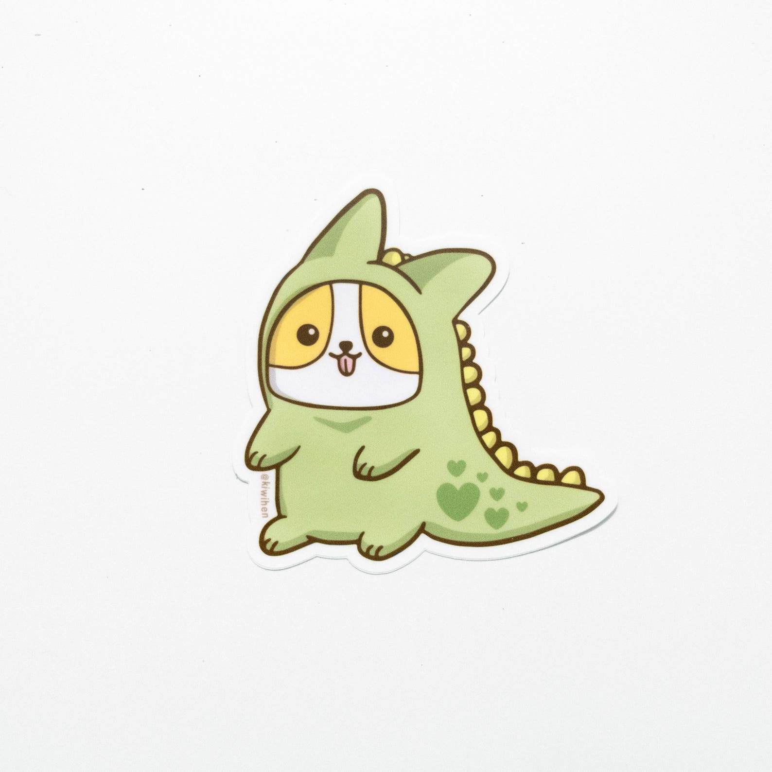 Dinosaur Corgi Sticker Corgi Vinyl Sticker Vinyl Sticker - Etsy