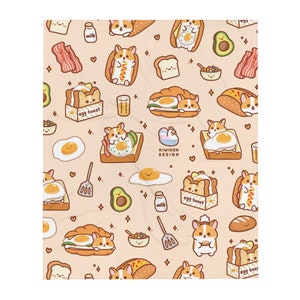 Blanket - Corgi Egg Toast