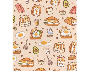 Kocyk - Corgi Egg Toast