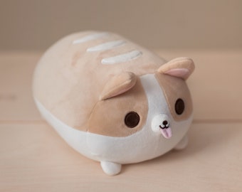 Corgi Bread Loaf Plush Corgi Plush Cute Plushie Dog Plush Welsh Corgi Plushies Cute Plush Corgi Gifts Plush Toys Corgi lovers Animal Plush