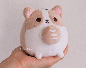 Corgi Bread Baker Plush Keychain