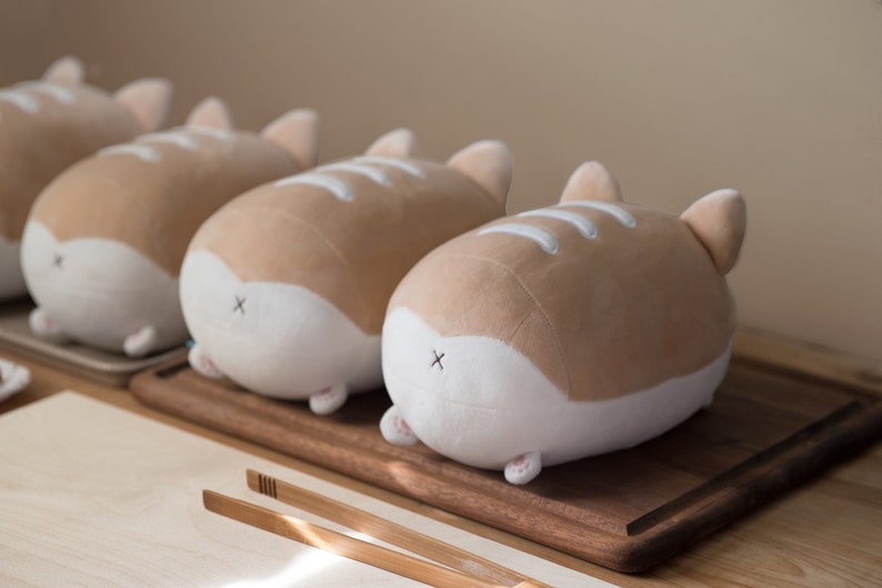 corgi loaf plush