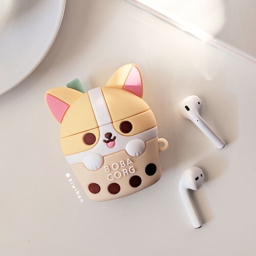 succes Universel venskab Boba Corg Airpod Case gen. 1 & 2 Airpods Cases Cute - Etsy Norway