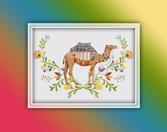 Camel Cross Stitch Etsy