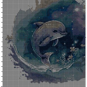 Dolphin Cross Stitch Pattern 15 Instant PDF Download - Baby Dolphin ...