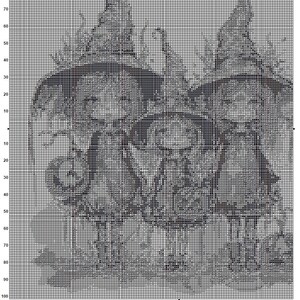 Three Witches Cross Stitch Pattern 2 Instant PDF Download - Woman ...