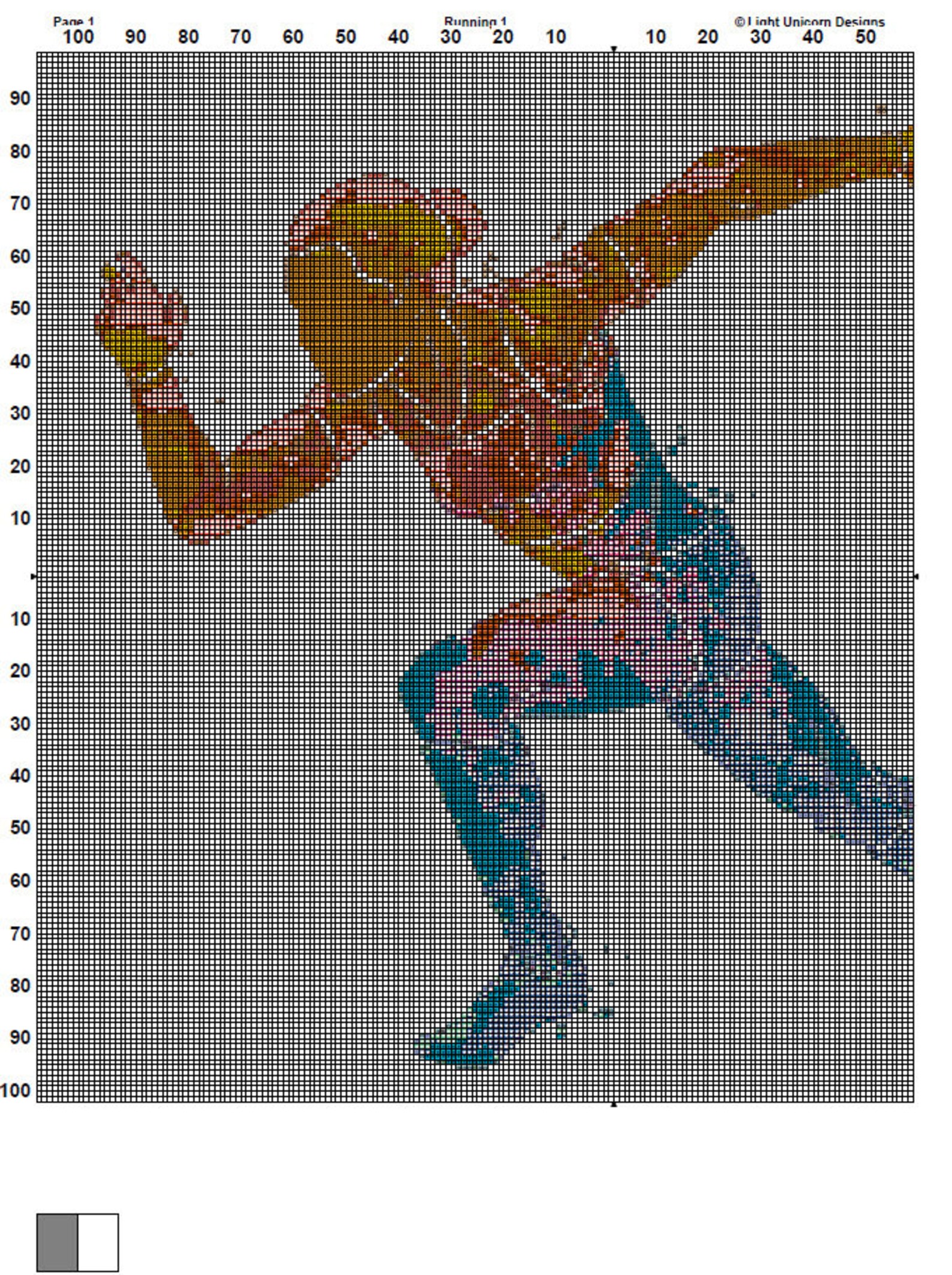 Running Cross Stitch Pattern 1 Instant Download Instant PDF Download ...