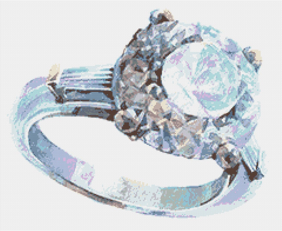 Wedding Ring Cross Stitch Pattern 1 Instant PDF Download | Etsy