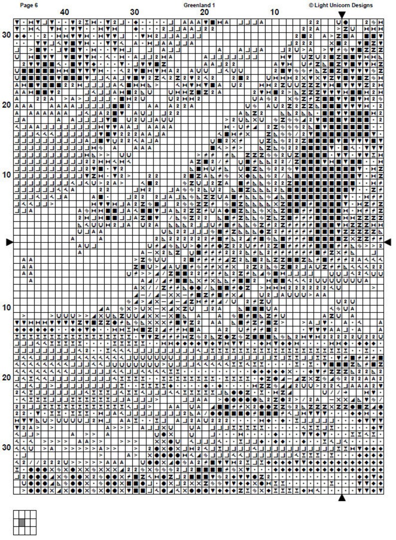Schema punto croce Groenlandia 1 Download istantaneo del PDF - Schema punto croce acquerello paesaggio della Groenlandia, montagne innevate, oceano freddo immagine 9