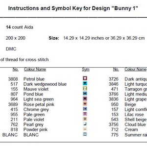 Bunny Cross Stitch Pattern 1 Instant Download Instant PDF Download ...