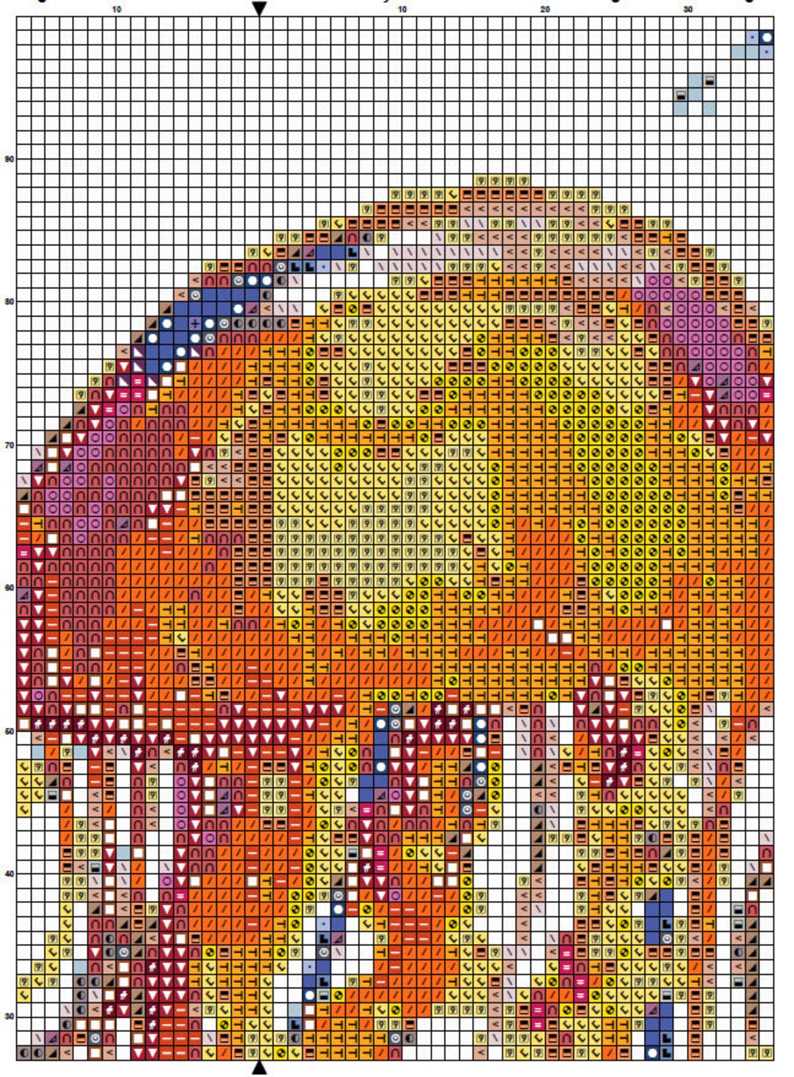 Jellyfish Cross Stitch Pattern 4 Instant PDF Download Sea Etsy