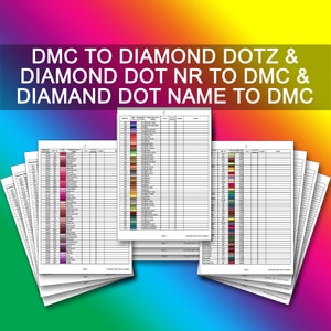 DMC Color Chart Book For Diamond Painting: Journal to Track DP Art Projects  (Bracelet, Jewelry and Earring) (Paperback)