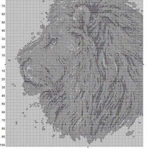 Lion Cross Stitch Pattern 5 Instant PDF Download - Lion Watercolor ...