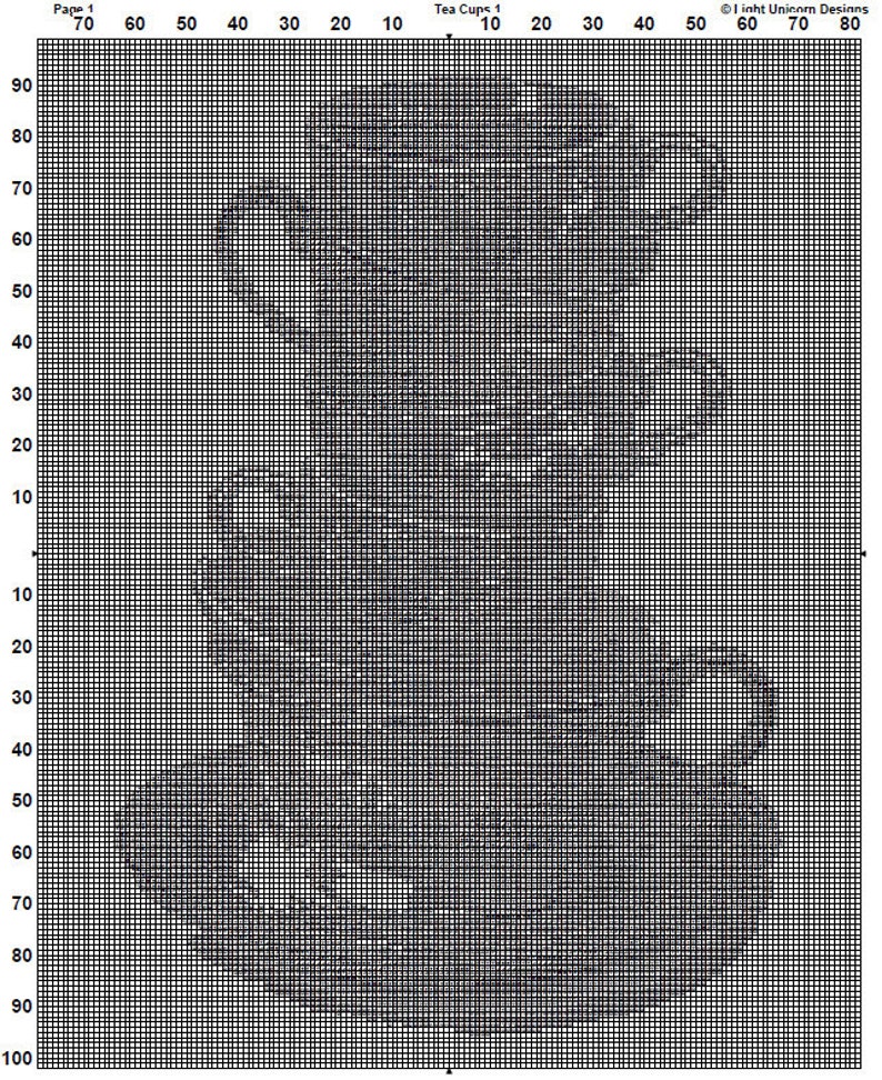 Tea Cups Cross Stitch Pattern 1 Instant PDF Download - Tea Watercolor ...