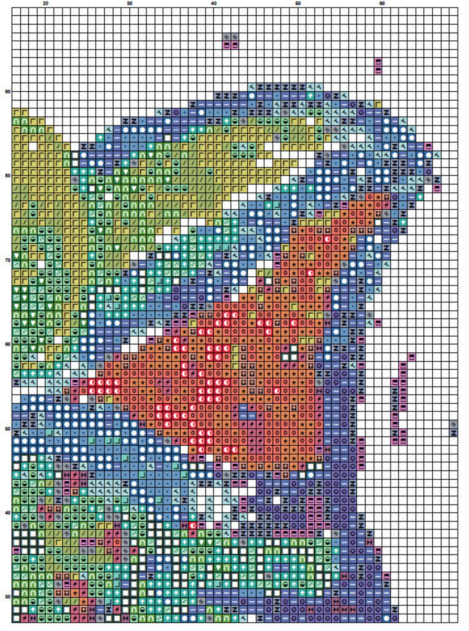 Chameleon Cross Stitch Pattern 1 Instant PDF Download Etsy
