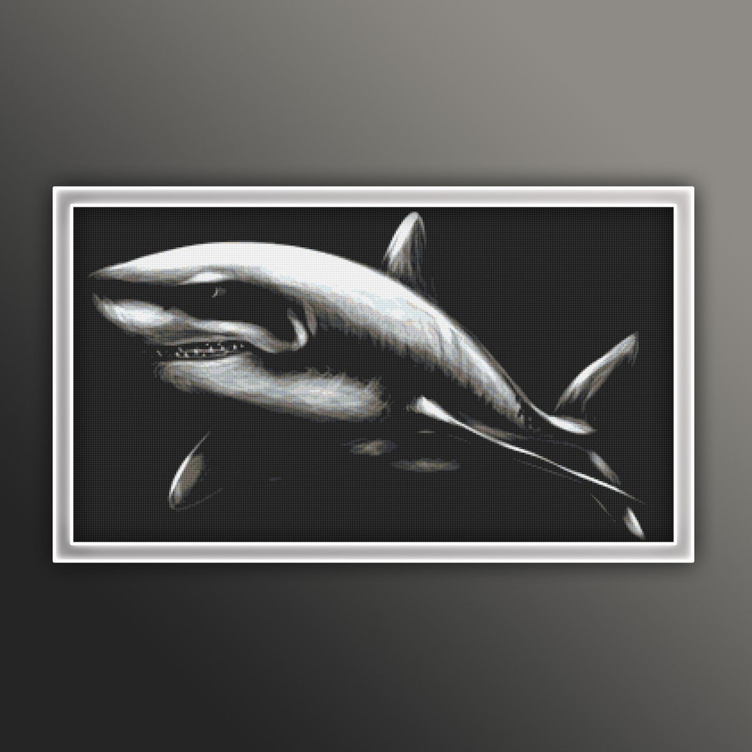 Grand Requin Blanc Animal Crossing Grand requin blanc Cross Stitch Pattern Instant PDF Download - Etsy Canada