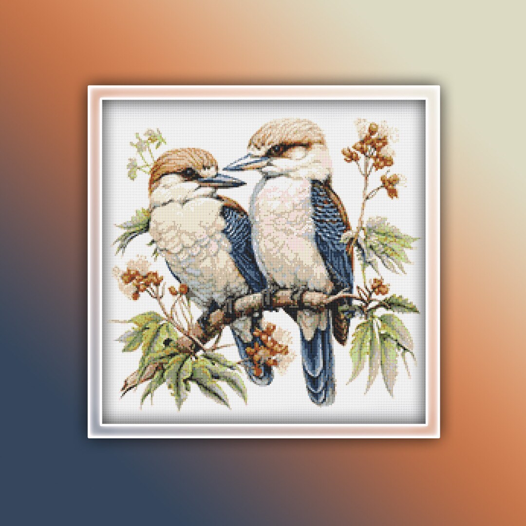 Kookaburras Birds Cross Stitch Pattern 1 Instant PDF Download ...